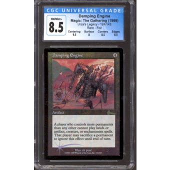Magic the Gathering Urza's Legacy FOIL Damping Engine 124/143 CGC 8.5 NEAR MINT (NM)