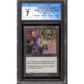 Magic the Gathering Urza's Legacy FOIL Quicksilver Amulet 130/143 CGC 7 LIGHTLY PLAYED (LP)