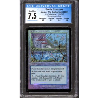 Magic the Gathering Urza's Legacy FOIL Faerie Conclave 139/143 CGC 7.5