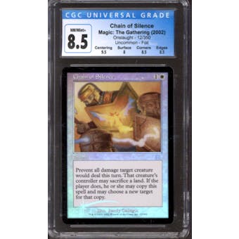 Magic the Gathering Onslaught FOIL Chain of Silence 12/350 CGC 8.5 NEAR MINT (NM)