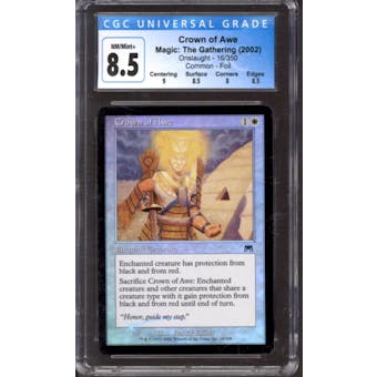 Magic the Gathering Onslaught FOIL Crown of Awe 16/350 CGC 8.5 NEAR MINT (NM)