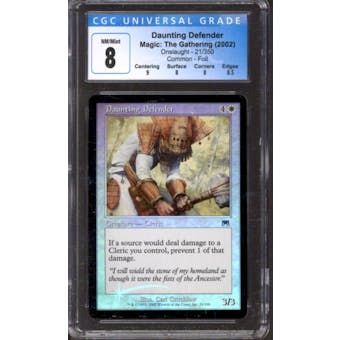 Magic the Gathering Onslaught FOIL Daunting Defender 21/350 CGC 8 NEAR MINT (NM)