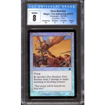 Magic the Gathering Onslaught FOIL Dive Bomber 26/350 CGC 8 NEAR MINT (NM)