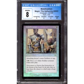 Magic the Gathering Onslaught FOIL Mobilization 44/350 CGC 8 NEAR MINT (NM)