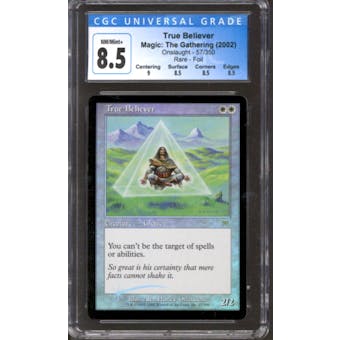 Magic the Gathering Onslaught FOIL True Believer 57/350 CGC 8.5 NEAR MINT (NM)