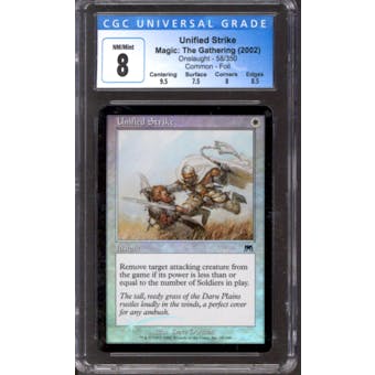 Magic the Gathering Onslaught FOIL Unified Strike 58/350 CGC 8 NEAR MINT (NM)