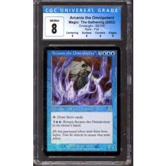 Magic the Gathering Onslaught FOIL Arcanis the Omnipotent 66/350 CGC 8 NEAR MINT (NM)
