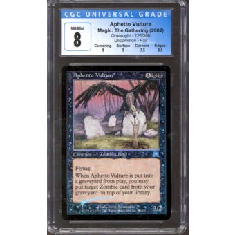 Magic the Gathering Onslaught FOIL Aphetto Vulture 126/350 CGC 8 NEAR MINT (NM)