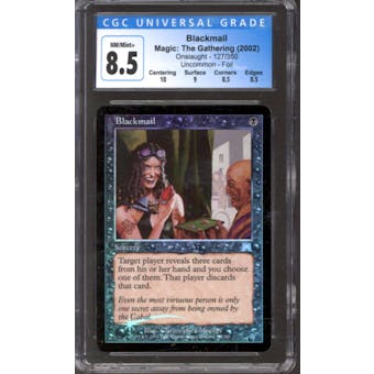 Magic the Gathering Onslaught FOIL Blackmail 127/350 CGC 8.5 NEAR MINT (NM)