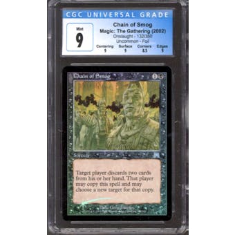 Magic the Gathering Onslaught FOIL Chain of Smog 132/350 CGC 9 NEAR MINT (NM)