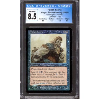 Magic the Gathering Onslaught FOIL Fallen Cleric 145/350 CGC 8.5 NEAR MINT (NM)