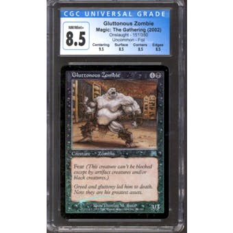 Magic the Gathering Onslaught FOIL Gluttonous Zombie 151/350 CGC 8.5 NEAR MINT (NM)