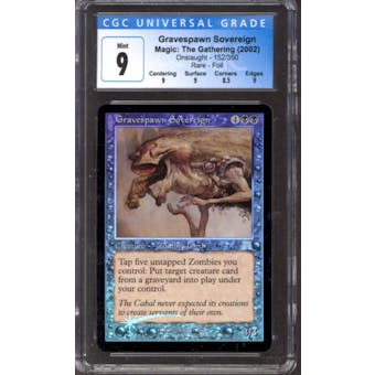 Magic the Gathering Onslaught FOIL Gravespawn Sovereign 152/350 CGC 9 NEAR MINT (NM)