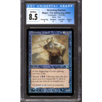 Magic the Gathering Onslaught FOIL Grinning Demon 153/350 CGC 8.5 NEAR MINT (NM)