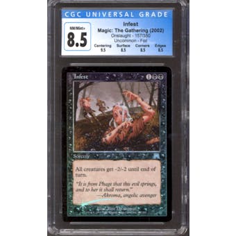Magic the Gathering Onslaught FOIL Infest 157/350 CGC 8.5 NEAR MINT (NM)