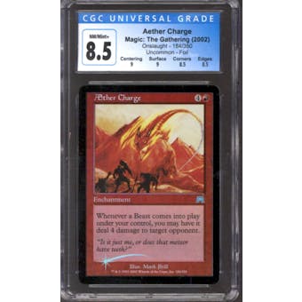 Magic the Gathering Onslaught FOIL Aether Charge 184/350 CGC 8.5 NEAR MINT (NM)