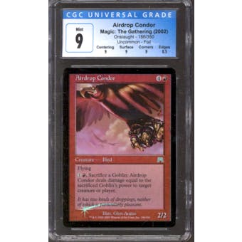 Magic the Gathering Onslaught FOIL Airdrop Condor 186/350 CGC 9 NEAR MINT (NM)