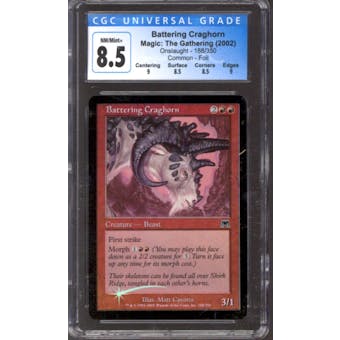 Magic the Gathering Onslaught FOIL Battering Craghorn 188/350 CGC 8.5 NEAR MINT (NM)