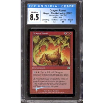 Magic the Gathering Onslaught FOIL Dragon Roost 198/350 CGC 8.5 NEAR MINT (NM)