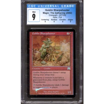Magic the Gathering Onslaught FOIL Goblin Sharpshooter 207/350 CGC 9 NEAR MINT (NM)