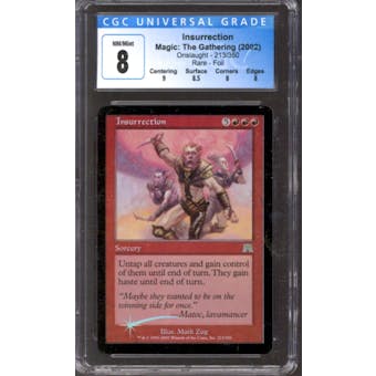 Magic the Gathering Onslaught FOIL Insurrection 213/350 CGC 8 NEAR MINT (NM)