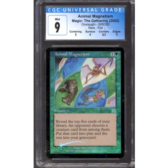 Magic the Gathering Onslaught FOIL Animal Magnetism 245/350 CGC 9 NEAR MINT (NM)