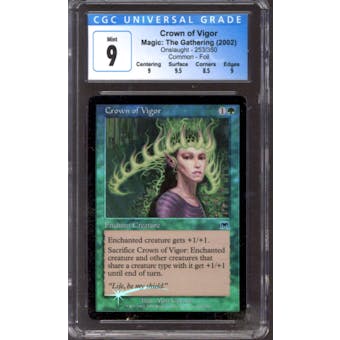 Magic the Gathering Onslaught FOIL Crown of Vigor 253/350 CGC 9 NEAR MINT (NM)