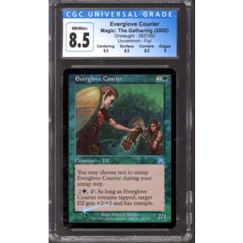 Magic the Gathering Onslaught FOIL Everglove Courier 262/350 CGC 8.5 NEAR MINT (NM)