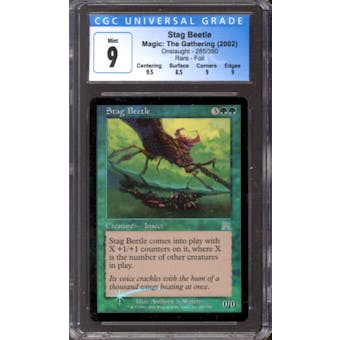 Magic the Gathering Onslaught FOIL Stag Beetle 285/350 CGC 9 NEAR MINT (NM)