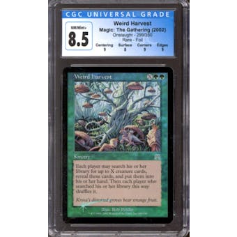 Magic the Gathering Onslaught FOIL Weird Harvest 299/350 CGC 8.5 NEAR MINT (NM)