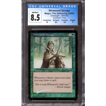 Magic the Gathering Onslaught FOIL Wirewood Savage 304/350 CGC 8.5 NEAR MINT (NM)