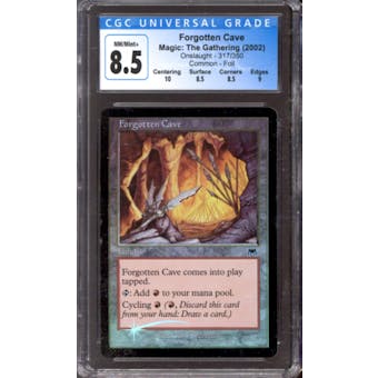 Magic the Gathering Onslaught FOIL Forgotten Cave 317/350 CGC 8.5 NEAR MINT (NM)