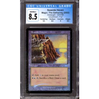Magic the Gathering Onslaught FOIL Seaside Haven 323/350 CGC 8.5 NEAR MINT (NM)