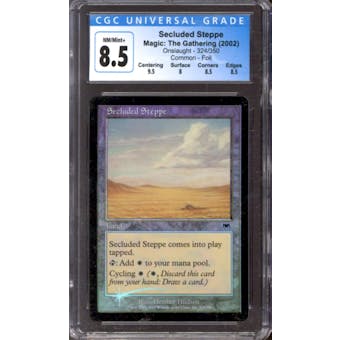 Magic the Gathering Onslaught FOIL Secluded Steppe 324/350 CGC 8.5 NEAR MINT (NM)
