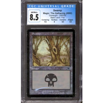 Magic the Gathering Onslaught FOIL Swamp 339/350 CGC 8.5 NEAR MINT (NM)