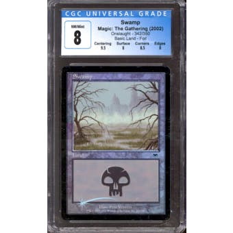 Magic the Gathering Onslaught FOIL Swamp 342/350 CGC 8 NEAR MINT (NM)