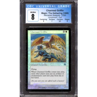 Magic the Gathering Mercadian Masques FOIL Charmed Griffin 7/350 CGC 8 NEAR MINT (NM)