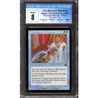 Magic the Gathering Mercadian Masques FOIL Cho-Manno's Blessing 12/350 CGC 8 NEAR MINT (NM)