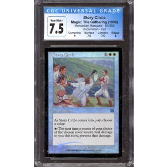 Magic the Gathering Mercadian Masques FOIL Story Circle 51/350 CGC 7.5 LIGHTLY PLAYED (LP)