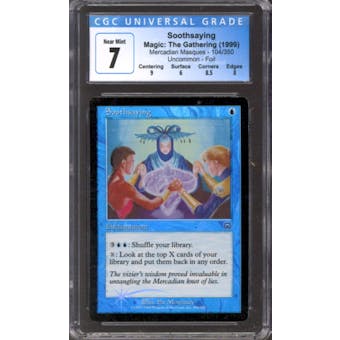 Magic the Gathering Mercadian Masques FOIL Soothsaying 104/350 CGC 7