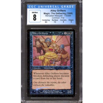 Magic the Gathering Mercadian Masques FOIL Alley Grifters 115/350 CGC 8 NEAR MINT (NM)