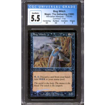 Magic the Gathering Mercadian Masques FOIL Bog Witch 118/350 CGC 5.5