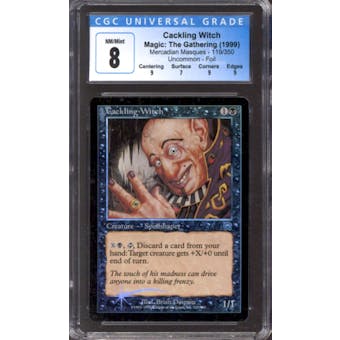Magic the Gathering Mercadian Masques FOIL Cackling Witch 119/350 CGC 8 NEAR MINT (NM)