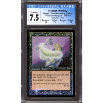 Magic the Gathering Mercadian Masques FOIL Maggot Therapy 145/350 CGC 7.5