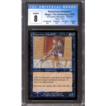Magic the Gathering Mercadian Masques FOIL Notorious Assassin 150/350 CGC 8 NEAR MINT (NM)