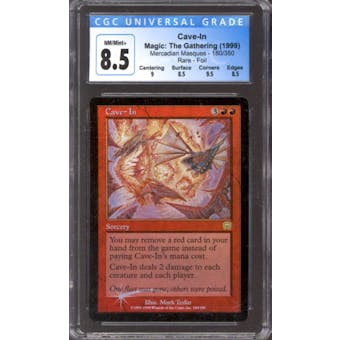 Magic the Gathering Mercadian Masques FOIL Cave-In 180/350 CGC 8.5 NEAR MINT (NM)