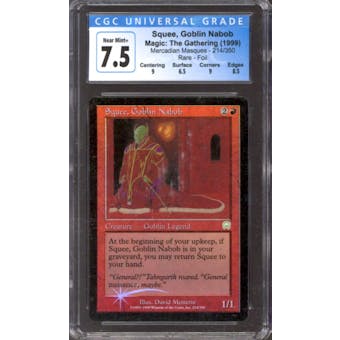 Magic the Gathering Mercadian Masques FOIL Squee, Goblin Nabob 214/350 CGC 7.5 LIGHTLY PLAYED (LP)