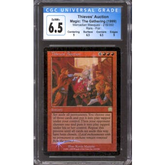 Magic the Gathering Mercadian Masques FOIL Thieves' Auction 218/350 CGC 6.5