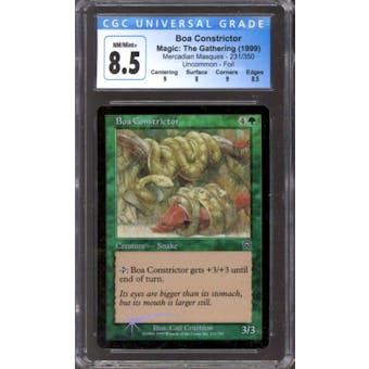 Magic the Gathering Mercadian Masques FOIL Boa Constrictor 231/350 CGC 8.5 NEAR MINT (NM)