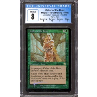 Magic the Gathering Mercadian Masques FOIL Caller of the Hunt 233/350 CGC 8 NEAR MINT (NM)